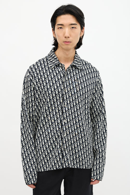 Dior Knit Oblique Jacquard Shirt