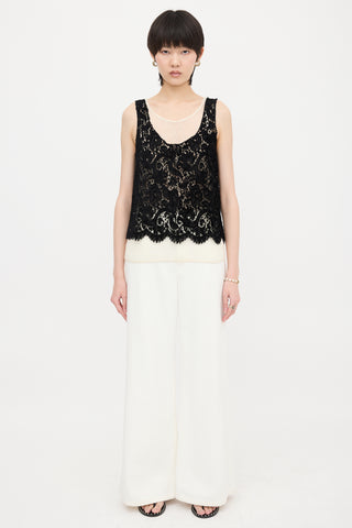 Chanel Lace Layered Tank Top