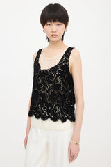 Chanel Lace Layered Tank Top
