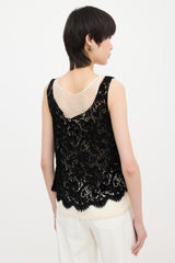Chanel Lace Layered Tank Top