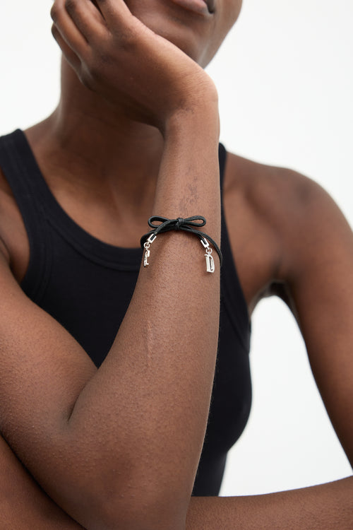 Dior Leather Bow Bracelet