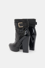 Dior Leather Buckle Platform Boot