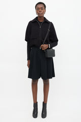 Dior Leather CD Icon Zipped Pouch Bag