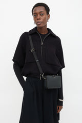 Dior Leather CD Icon Zipped Pouch Bag