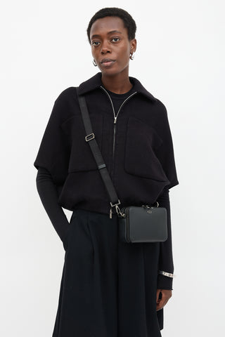 Dior Leather CD Icon Zipped Pouch Bag