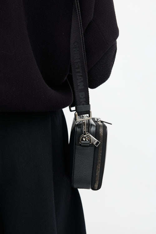 Dior Leather CD Icon Zipped Pouch Bag