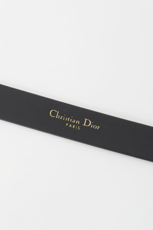 Dior Leather CD Slim Belt