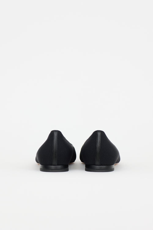 Dior Ribbed Pointed Flat
