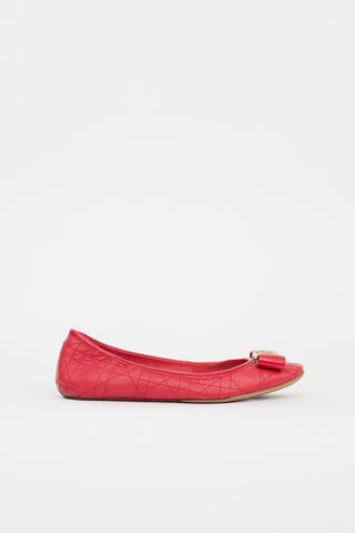 Dior Leather Cannage Ballet Flat