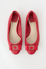 Dior Leather Cannage Ballet Flat