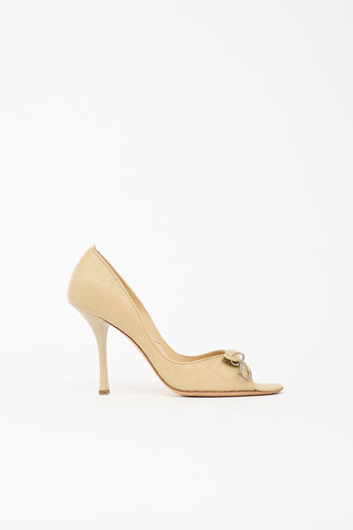 Dior Leather Cannage Heel