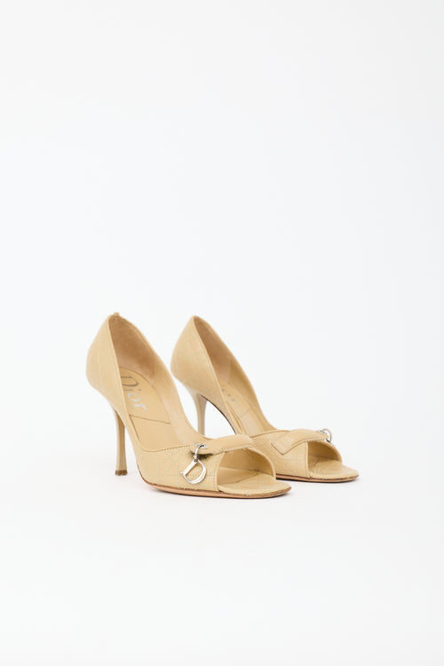 Dior Leather Cannage Heel
