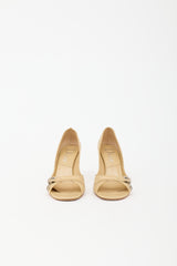 Dior Leather Cannage Heel