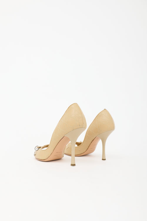 Dior Leather Cannage Heel