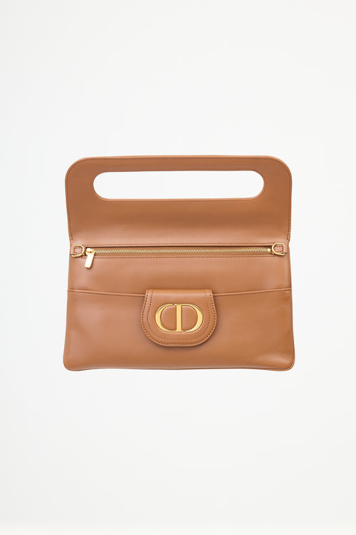Dior 2021 Leather Medium Double Bag