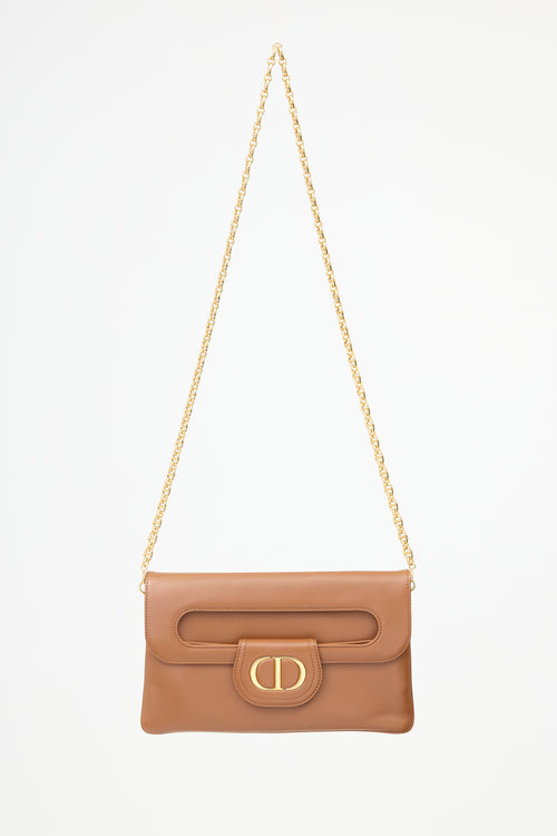 Dior 2021 Leather Medium Double Bag