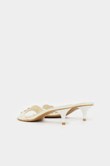 Dior Leather Kitten Heel  Sandal