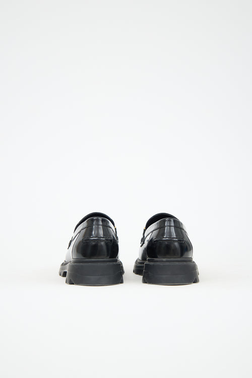 Dior Leather Logo Loafer