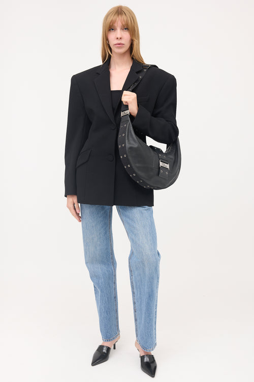 Dior Leather Street Chic Half Moon Bag