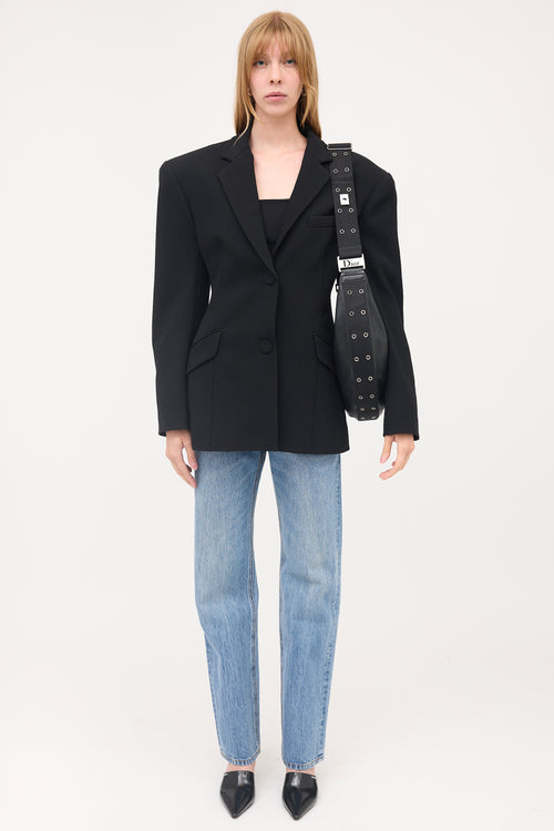 Dior Leather Street Chic Half Moon Bag