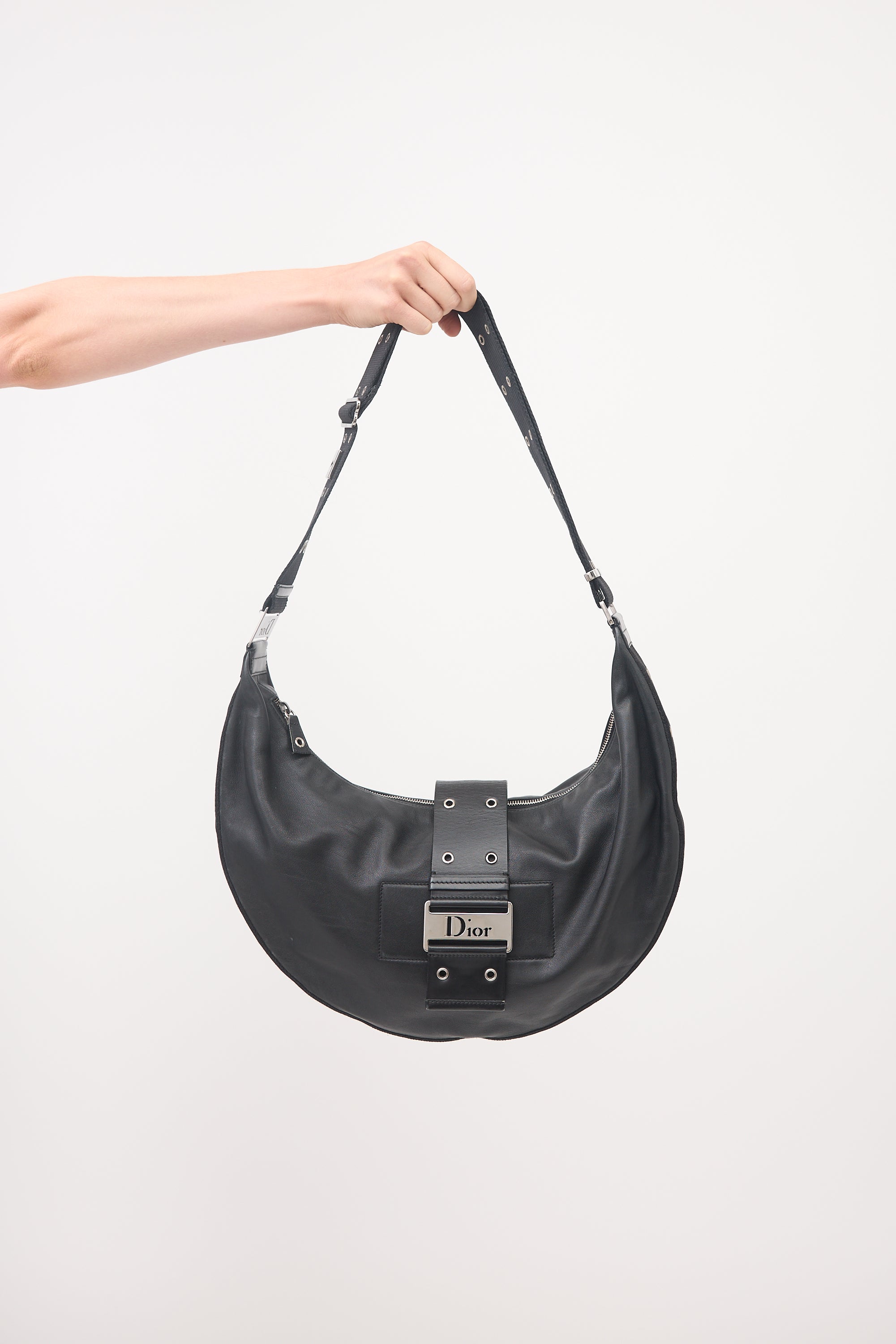 Dior // Leather Street Chic Half Moon Bag – VSP Consignment