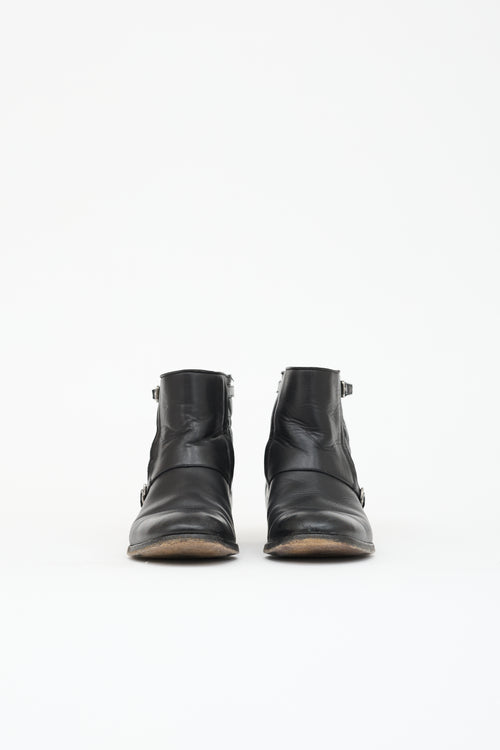 Dior Leather Cannage Ankle Boot
