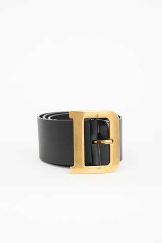 Dior Leather Diorquake Wide Belt