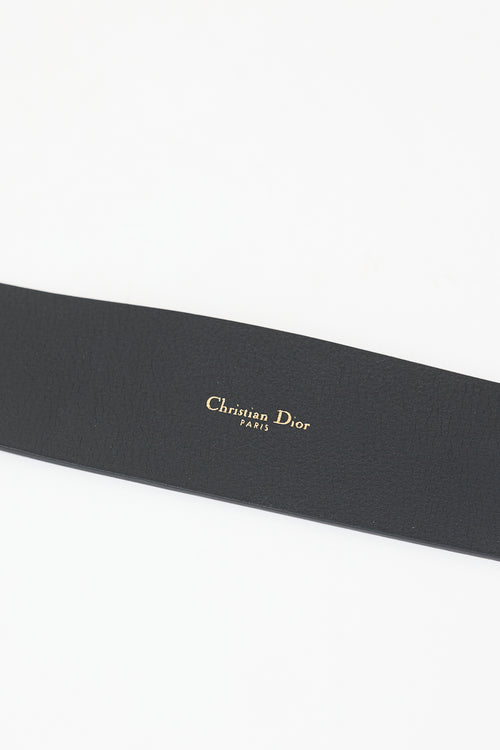 Dior Leather Diorquake Wide Belt