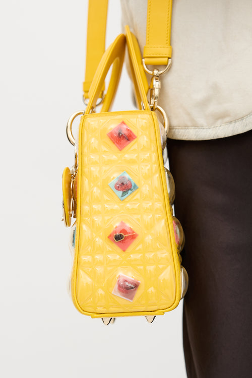 Dior Leather Lady Dior Art Bag