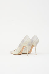 Dior Leather Marbled Cherie Pump