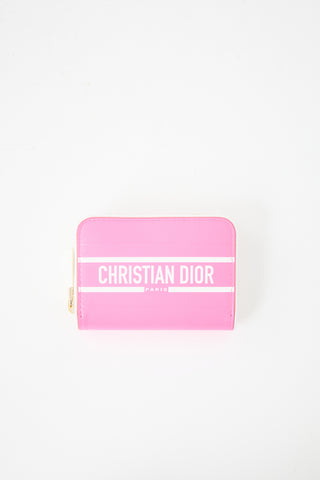 Dior Leather Vibe Voyageur Zip Wallet