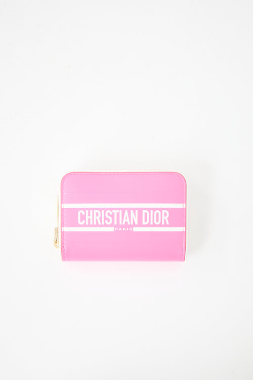 Dior Leather Vibe Voyageur Zip Wallet