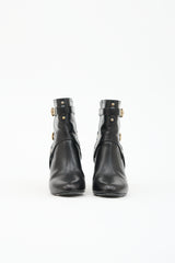 Dior Leather Wedge Ankle Boot
