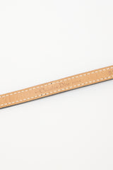 Dior Leather & Chain Slim Logo Belt