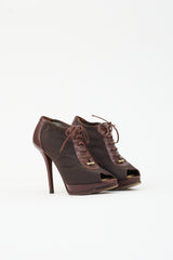 Dior Leather & Mesh Lace Up Pump