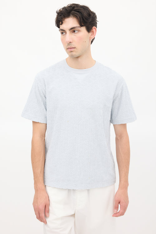 Dior Light Blue Terry Oblique T-Shirt