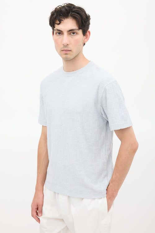 Dior Light Blue Terry Oblique T-Shirt