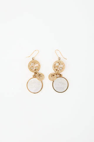 Dior Logo Drop Earrings