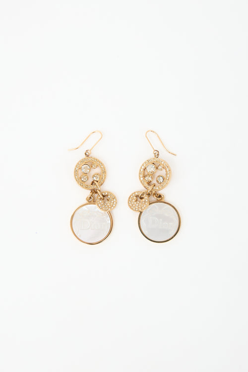Dior Logo Drop Earrings