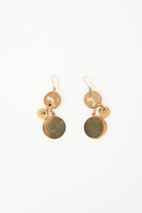 Dior Logo Drop Earrings