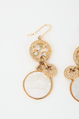 Dior Logo Drop Earrings