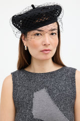 Dior Logo Mesh Beret