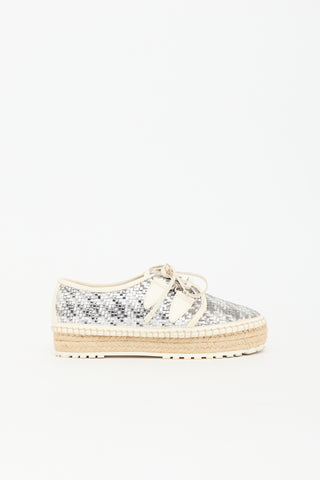 Dior Metallic Leather Folk Sneaker
