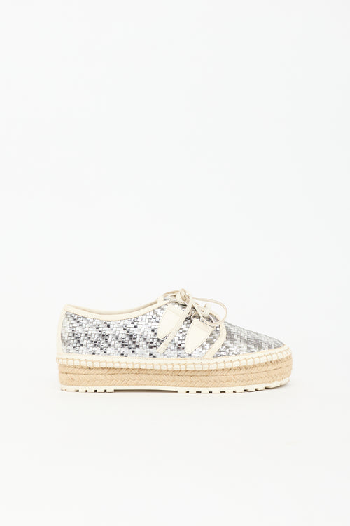 Dior Metallic Leather Folk Sneaker