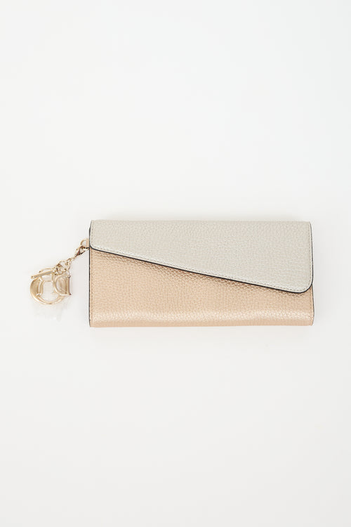 Dior Metallic Leather Rencontre Wallet