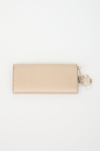Dior Metallic Leather Rencontre Wallet