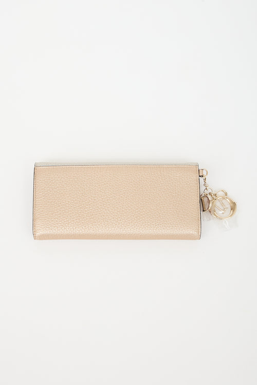 Dior Metallic Leather Rencontre Wallet