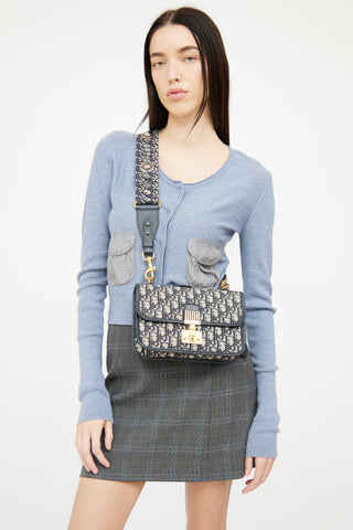 Dior 2018 Dior Oblique Dioraddict Flap Bag