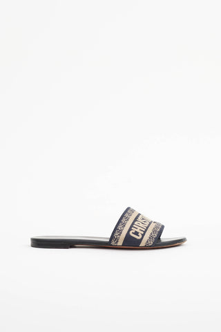 Dior Embroidered Dway Slide