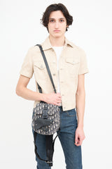 Dior Navy & Grey Oblique Gallop Backpack